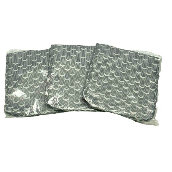 Remu Reusable Snack Sleeves Set Of 3 Gray White 7”x7”x1” Machine Washable - Picture 2 of 5
